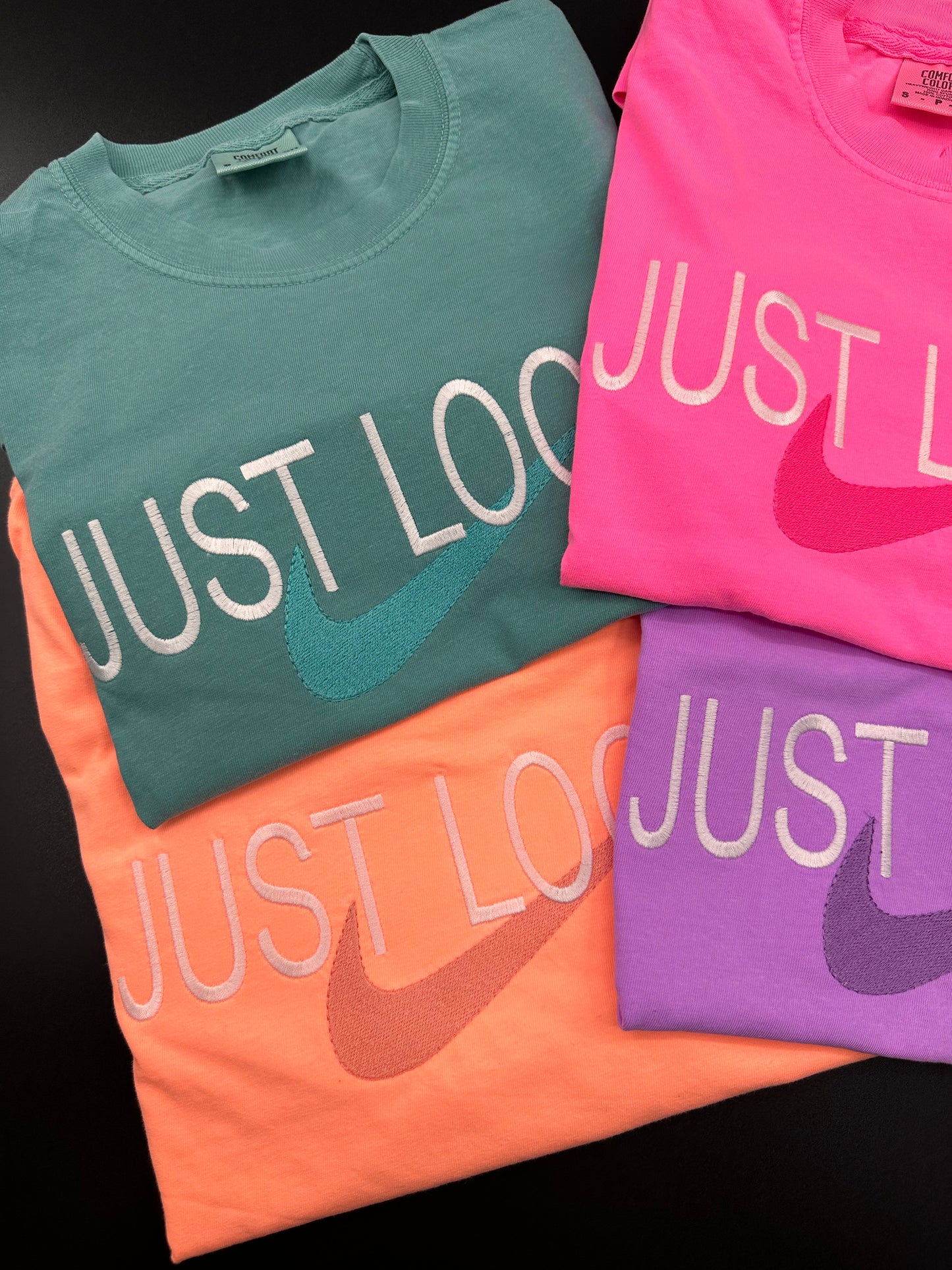 Clearance Just Loc It Embroidered T-shirt