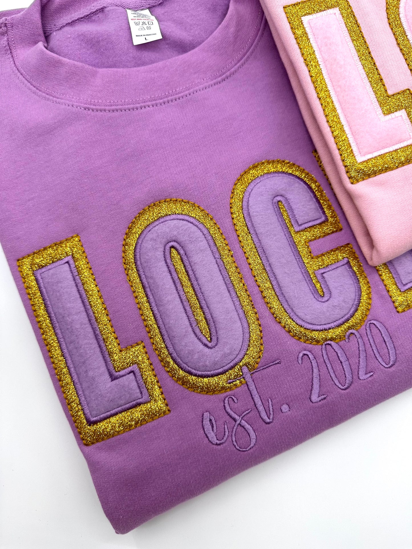 Glitter Locd EST Year Sweatshirt