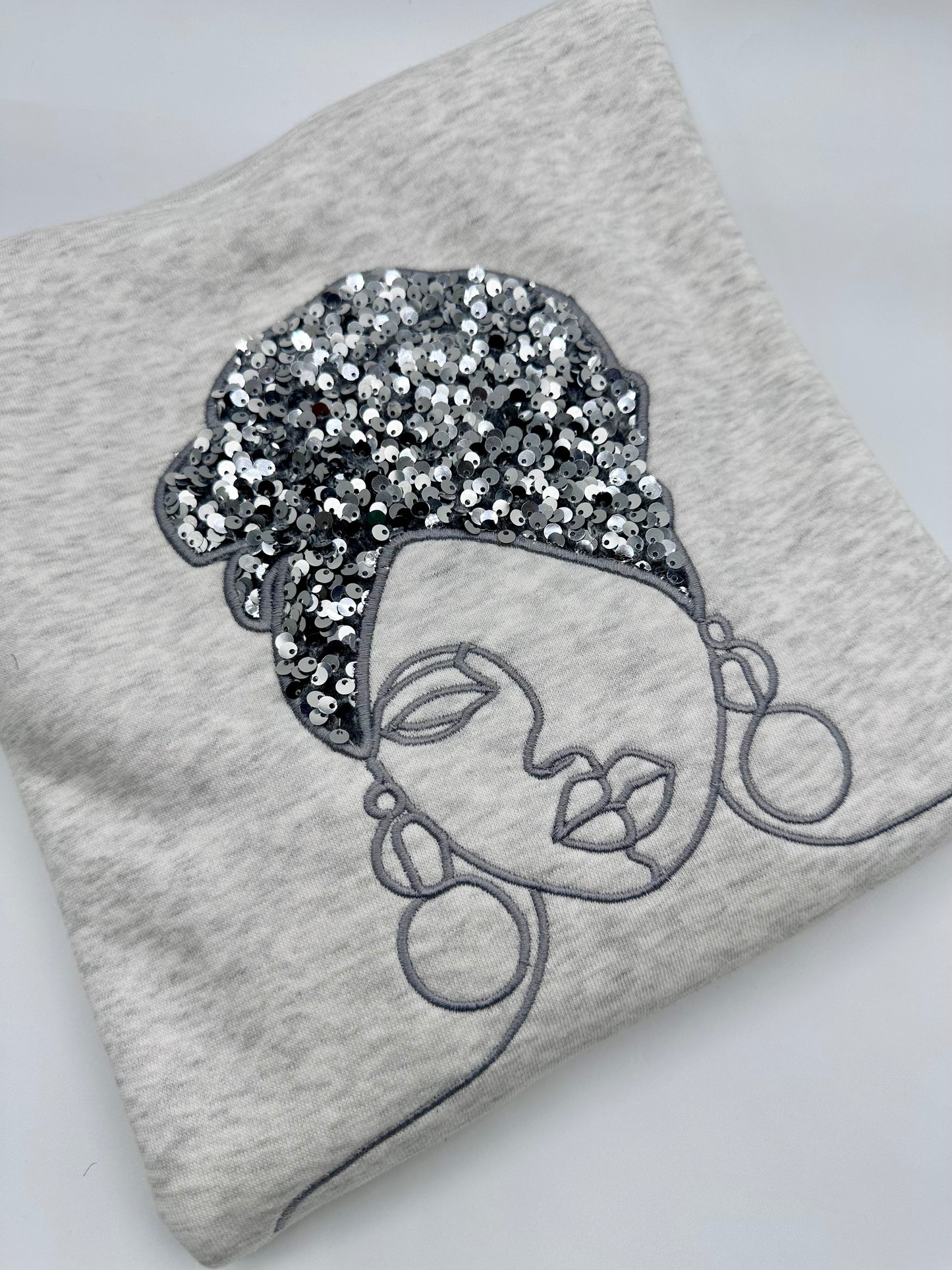 Sequins Headwrap Lady