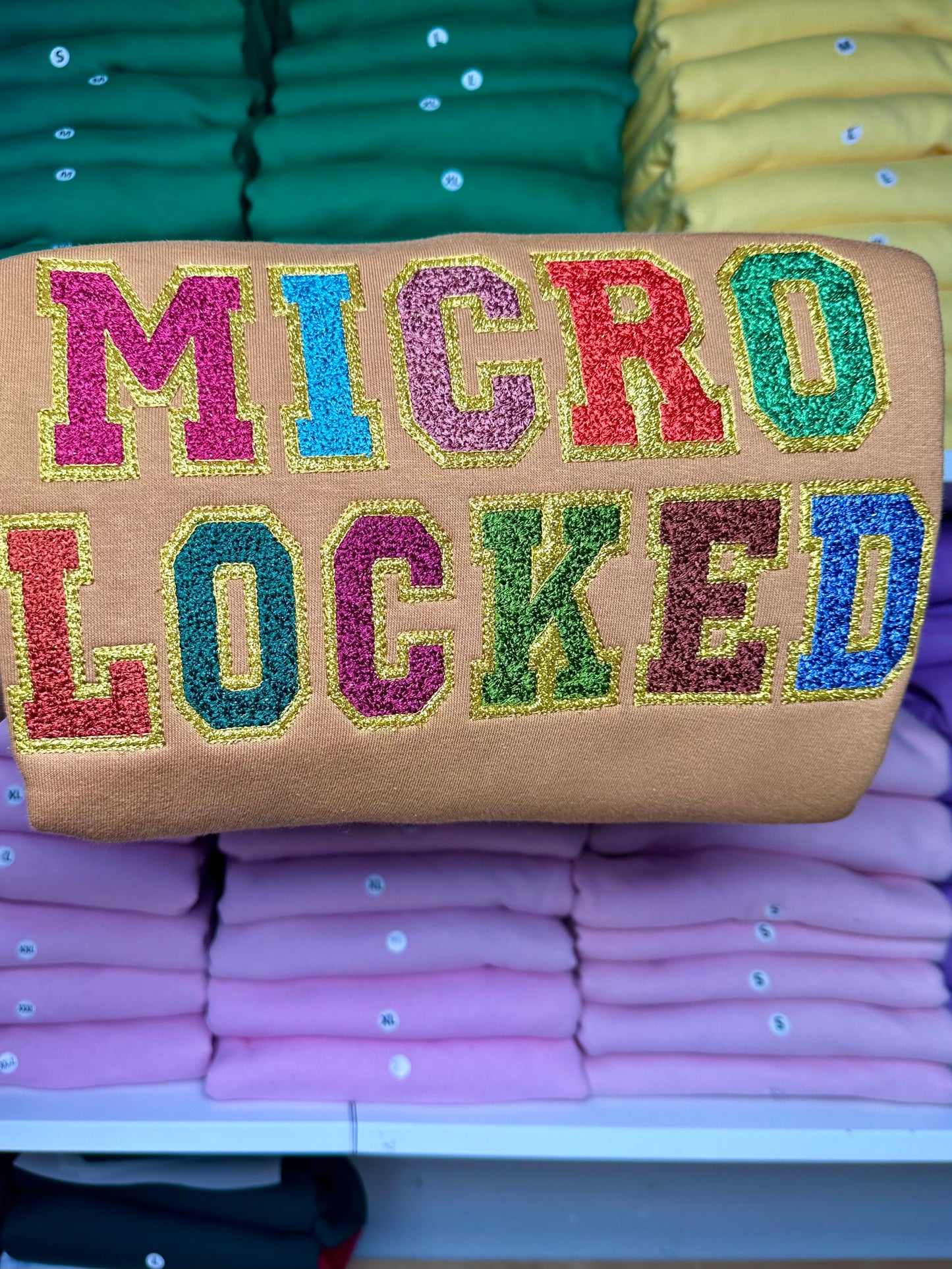 Microlocked Glitter Hoodie