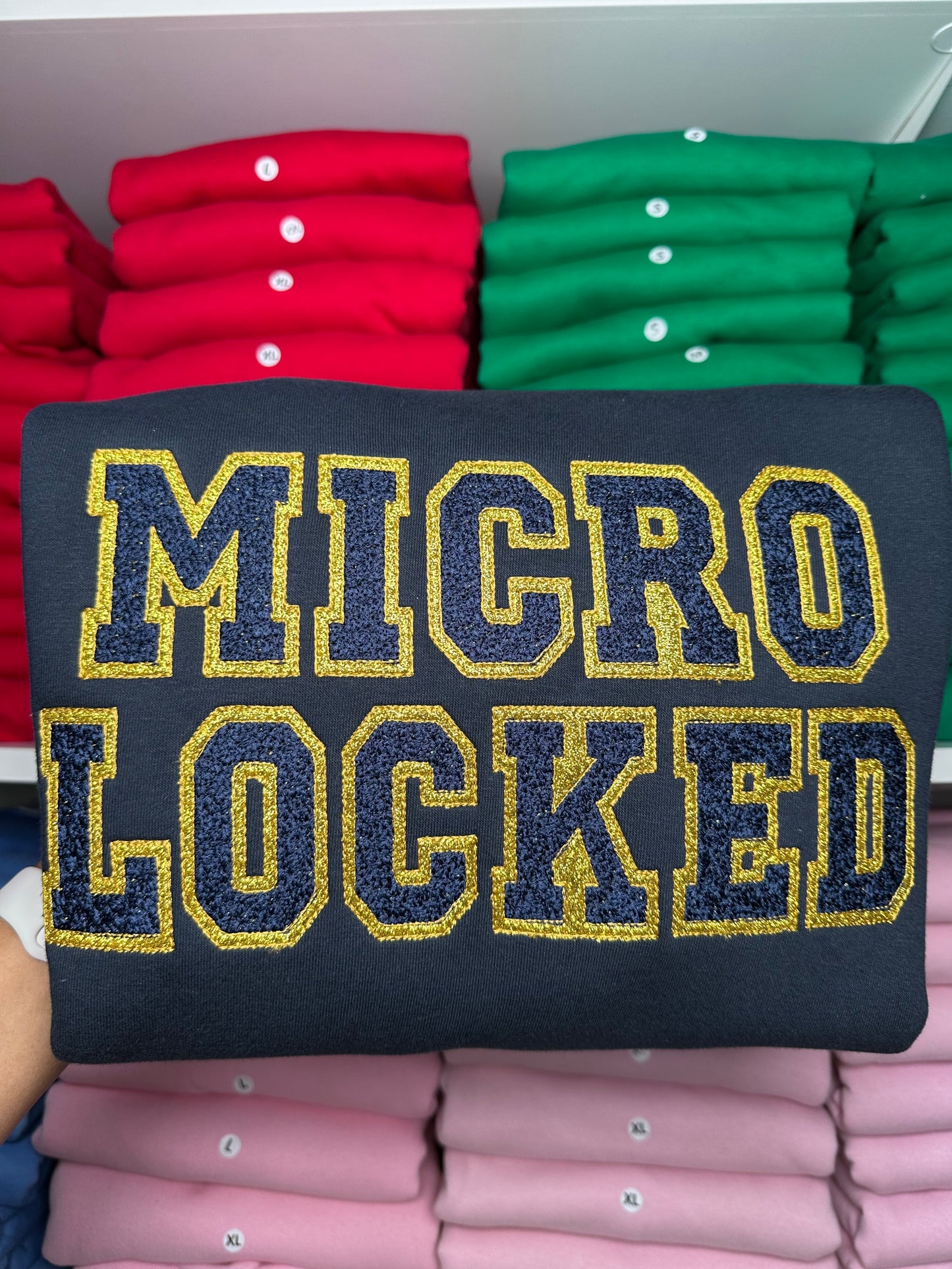 Microlocked Glitter Hoodie