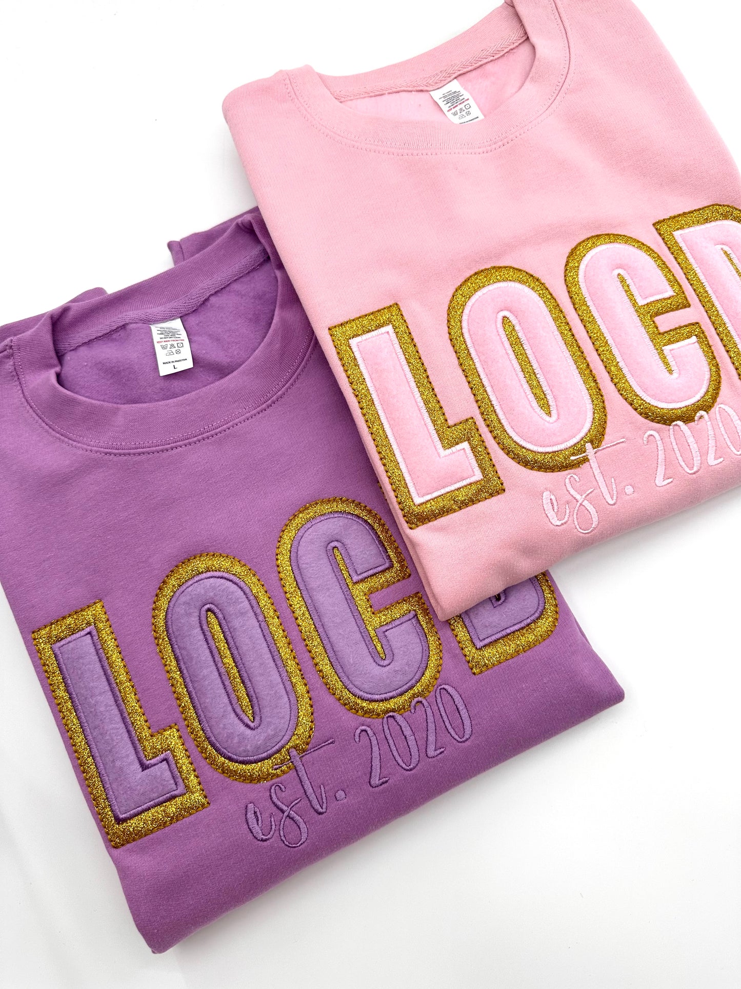 Glitter Locd EST Year Sweatshirt