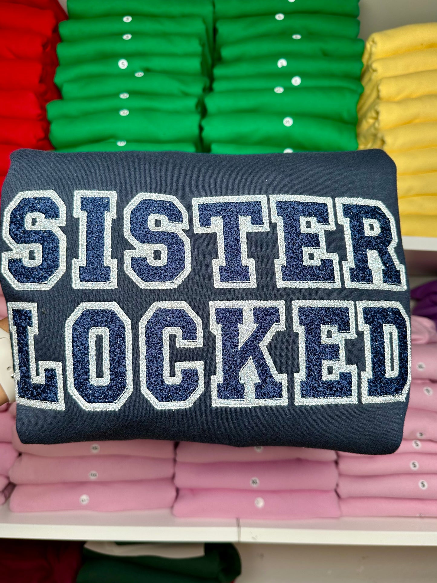 Sisterlocked Glitter Hoodie