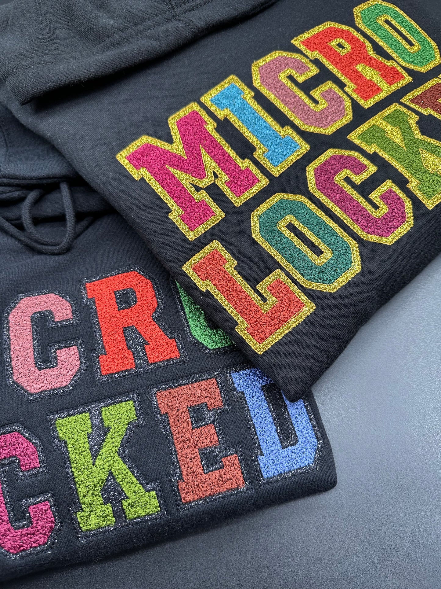 Microlocked Glitter Hoodie
