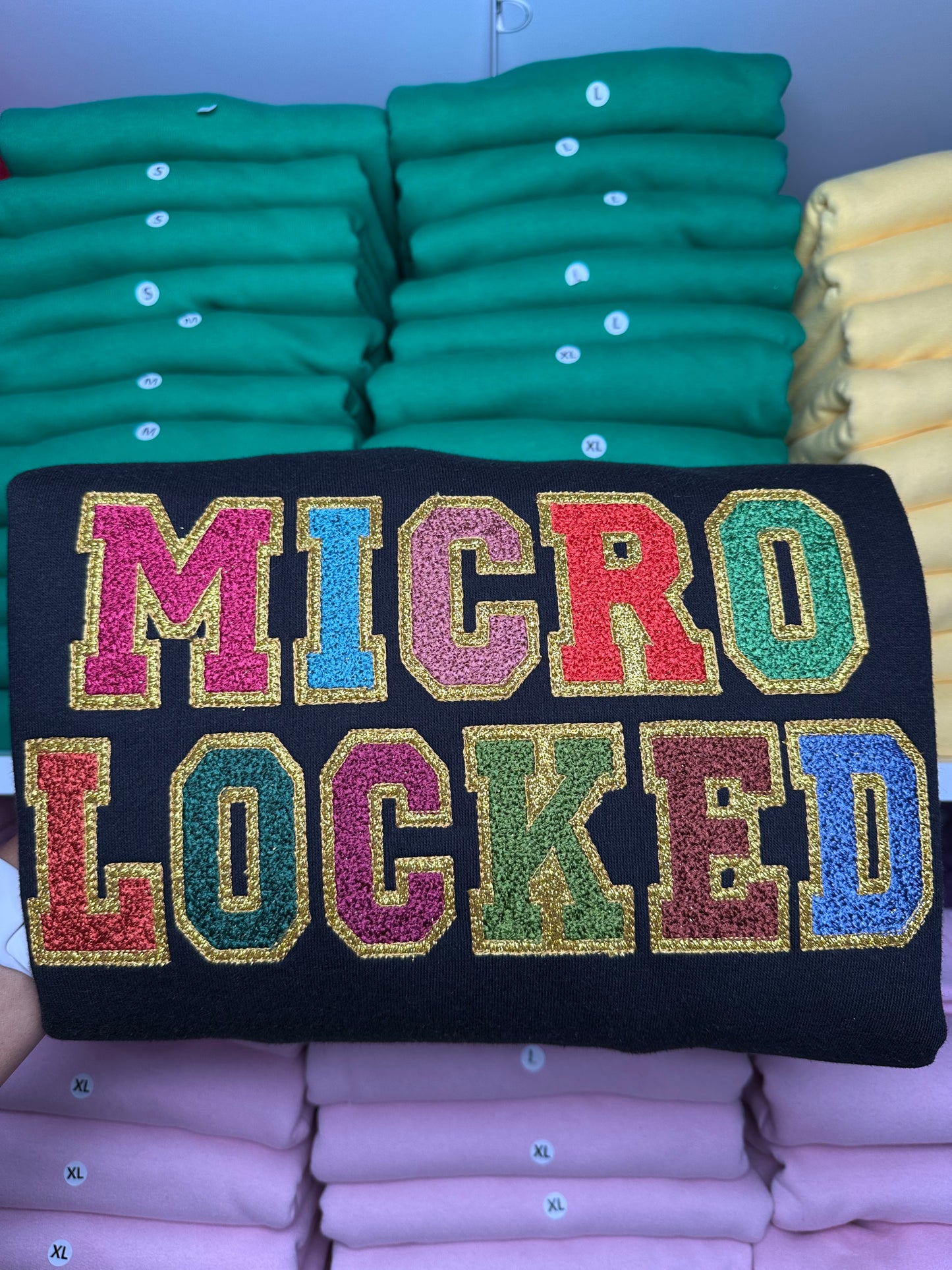 Microlocked Glitter Hoodie