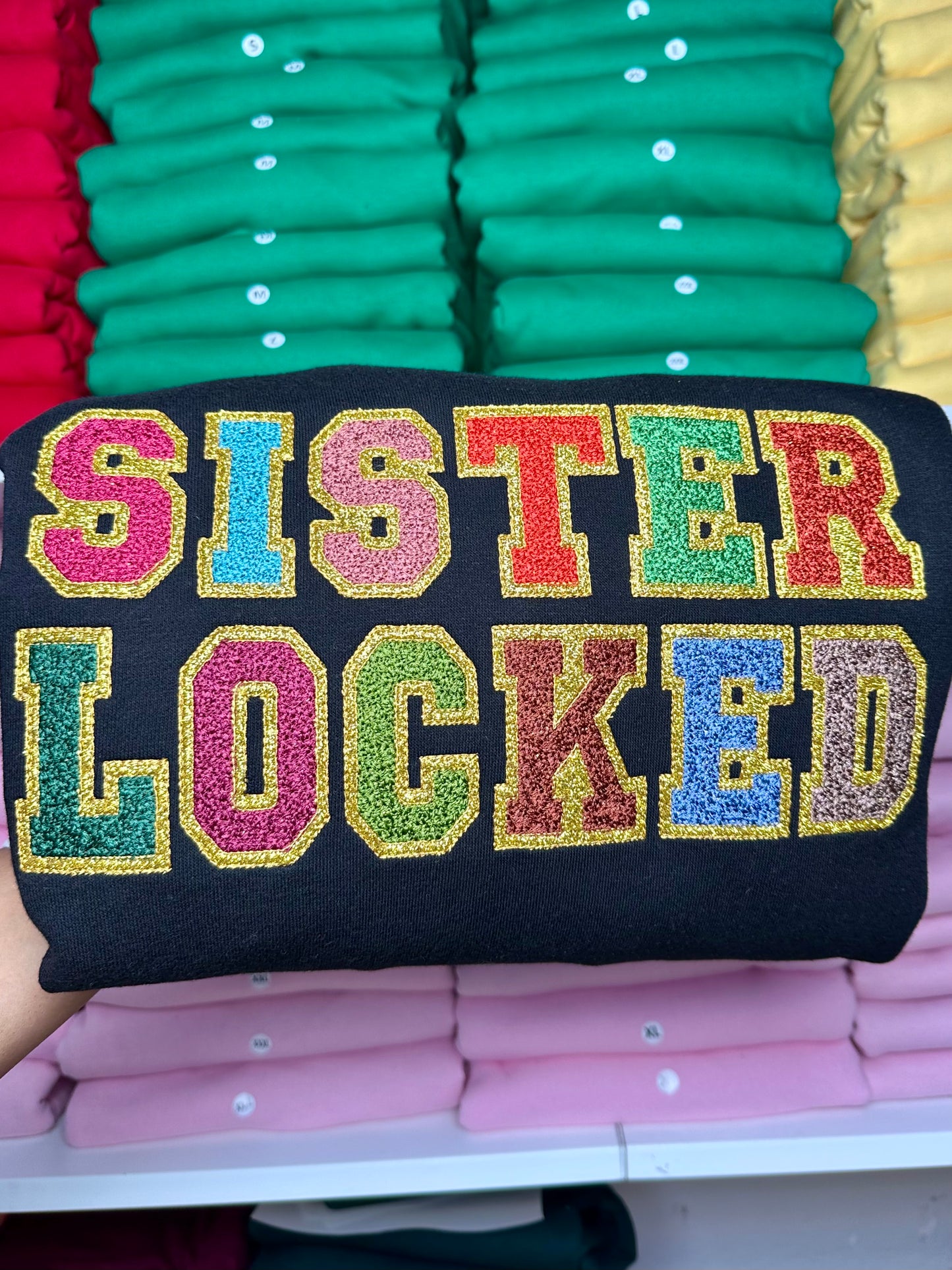 Sisterlocked Glitter Hoodie