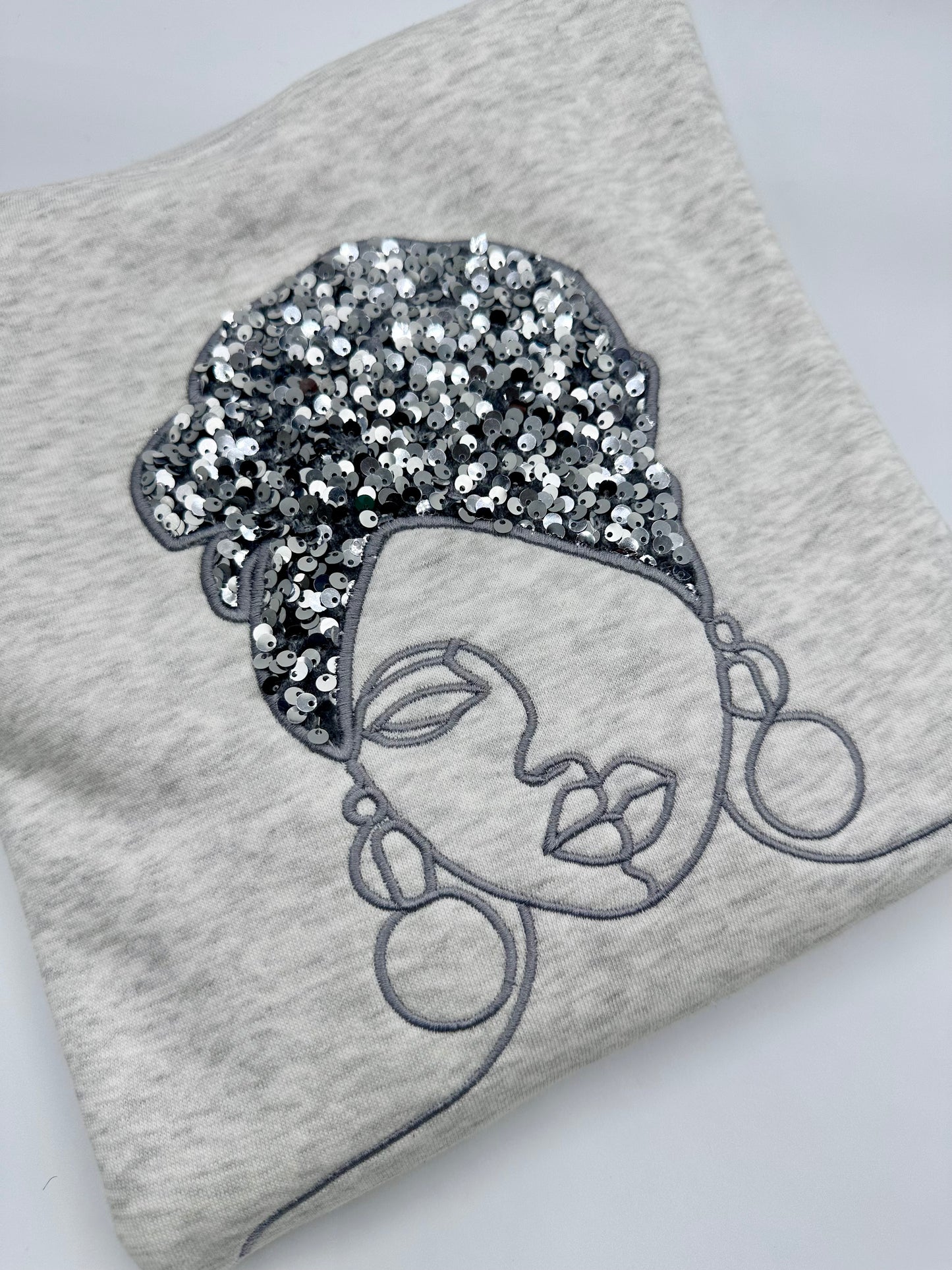 Sequins Headwrap Lady