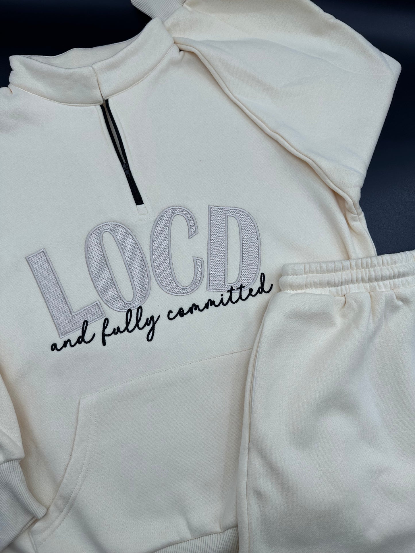 Locd and Fully Committed Quarter Zip Set