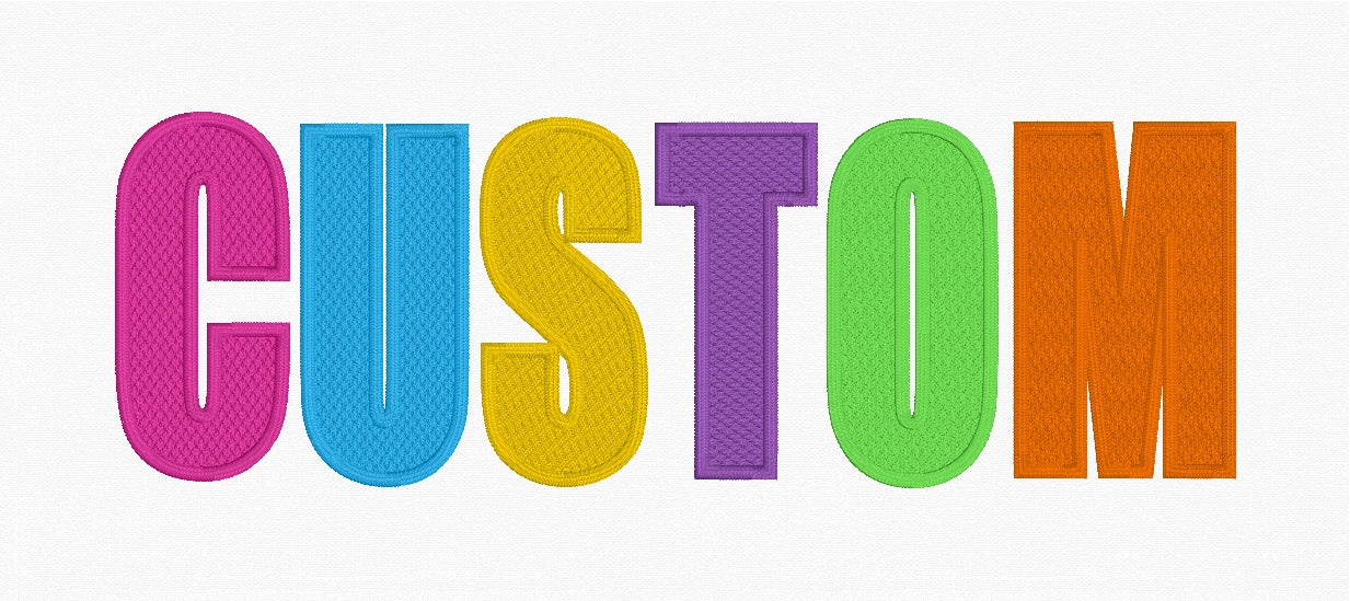 Digitizing: Custom Wording/Phrase
