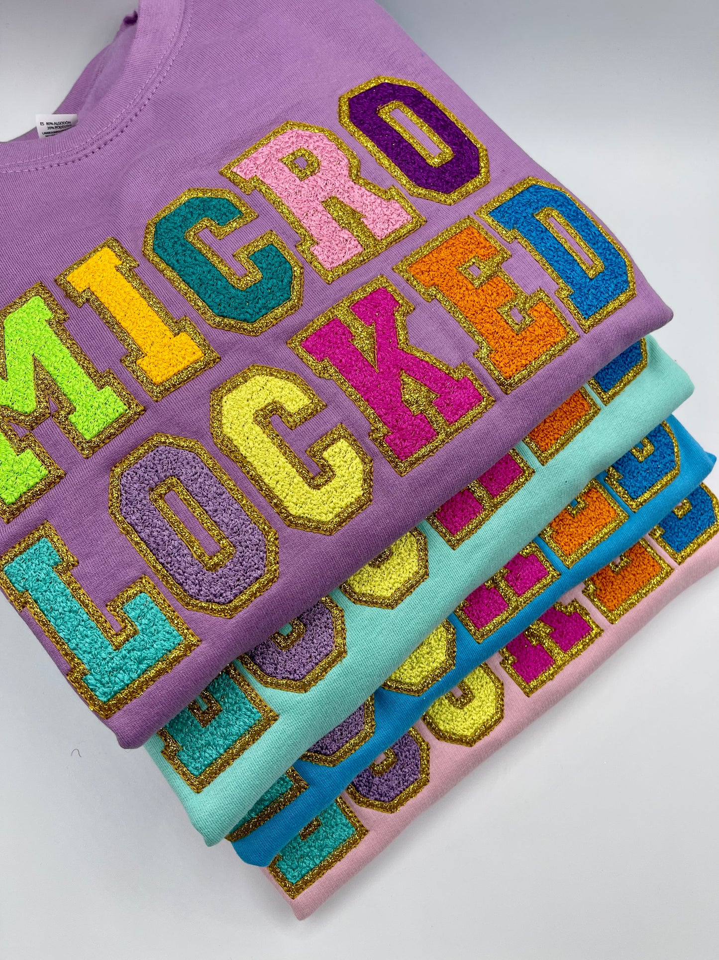 Microlocd & Sisterlocked Embroidered Crewneck Sweatshirt