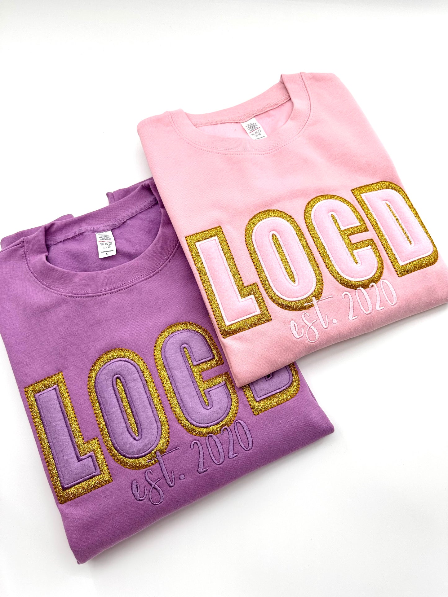Glitter Locd EST Year Sweatshirt