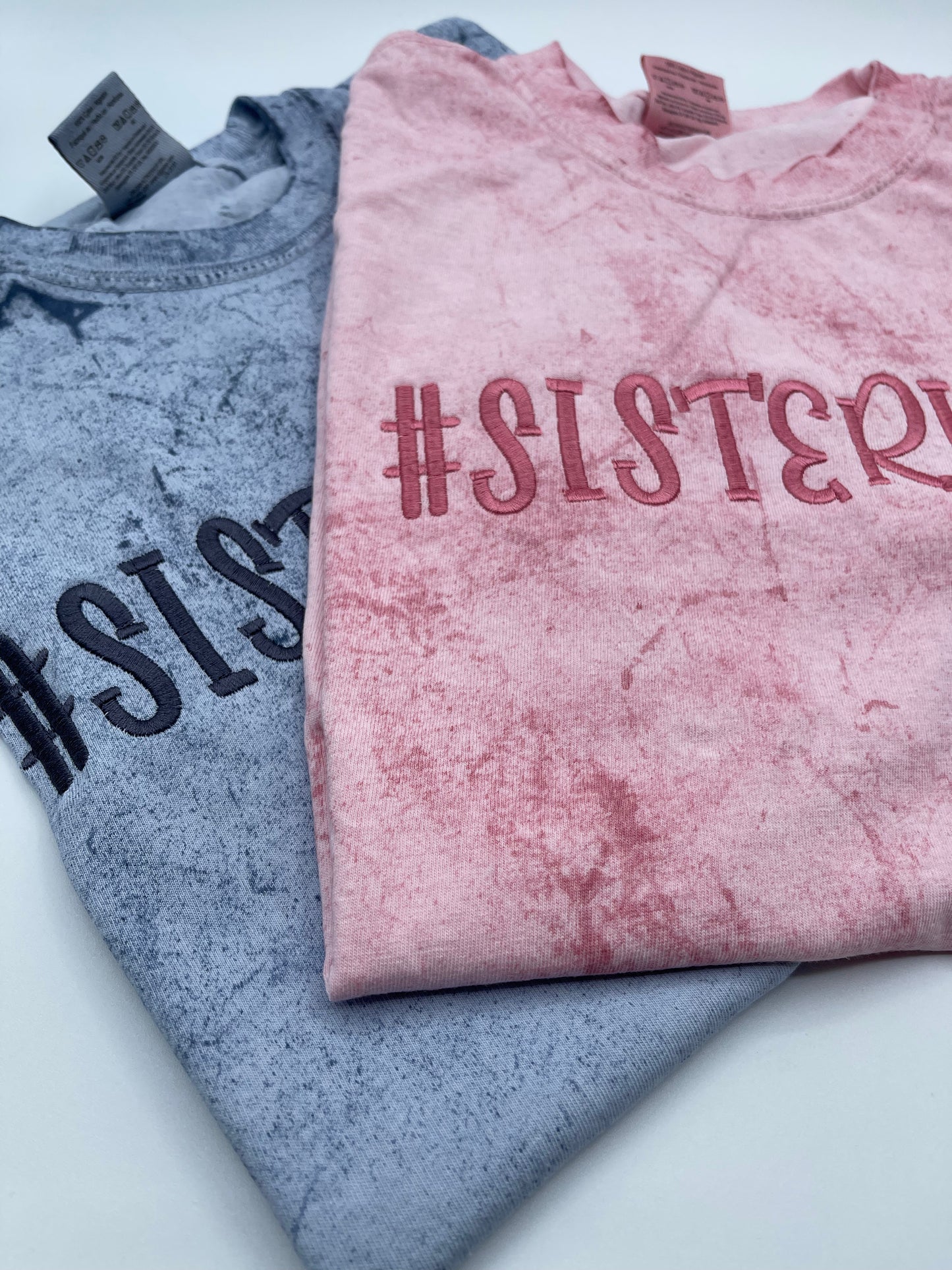 Sisterlocks Microlocs Embroidered Hashtag T-shirt