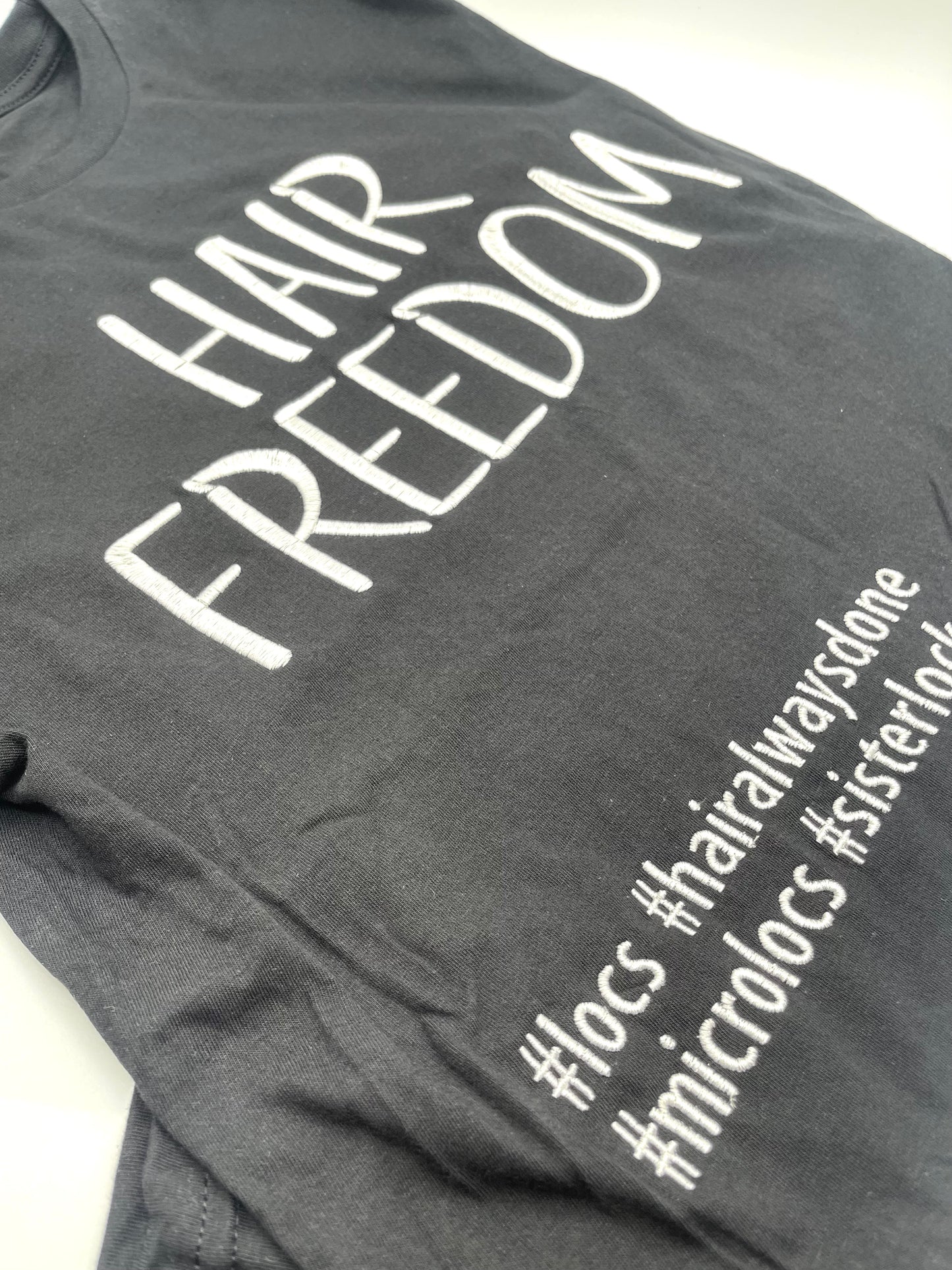 Hair Freedom Embroidered T-shirt