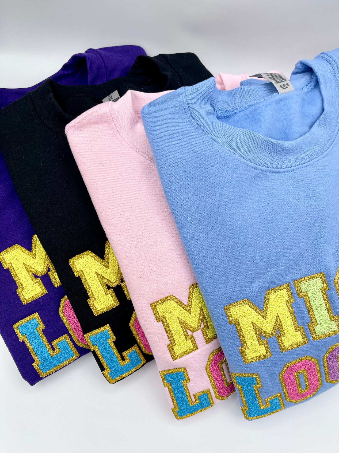 Microlocked & Sisterlocked Embroidered Crewneck