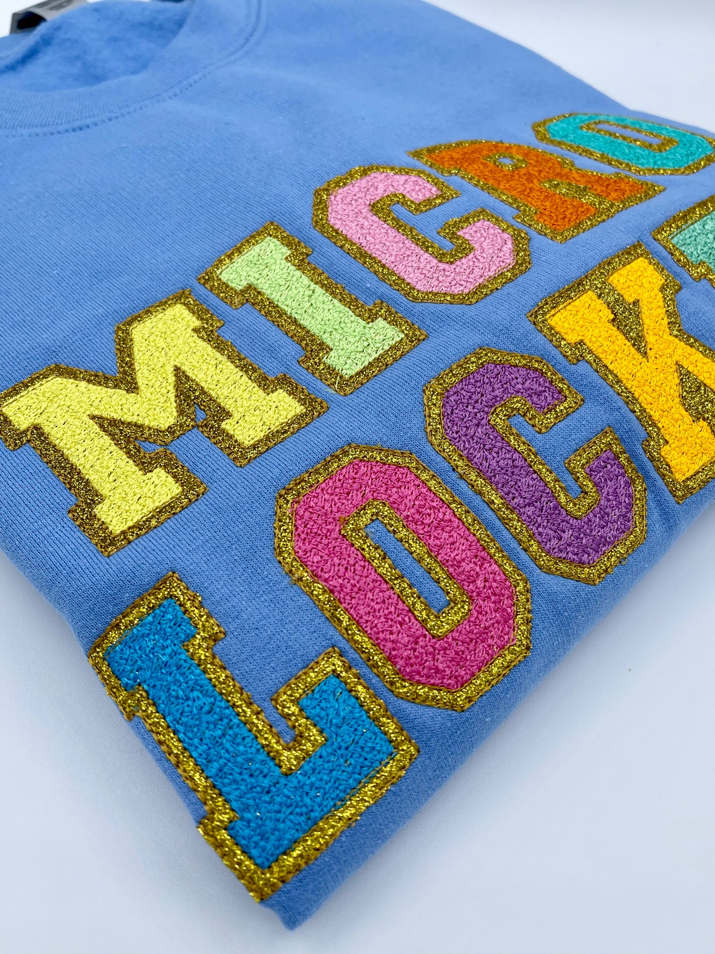 Microlocked & Sisterlocked Embroidered Crewneck