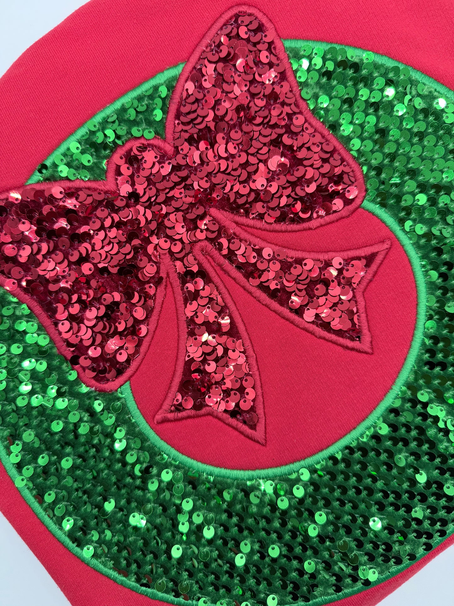 Sequin Wreath Applique Embroidery Design