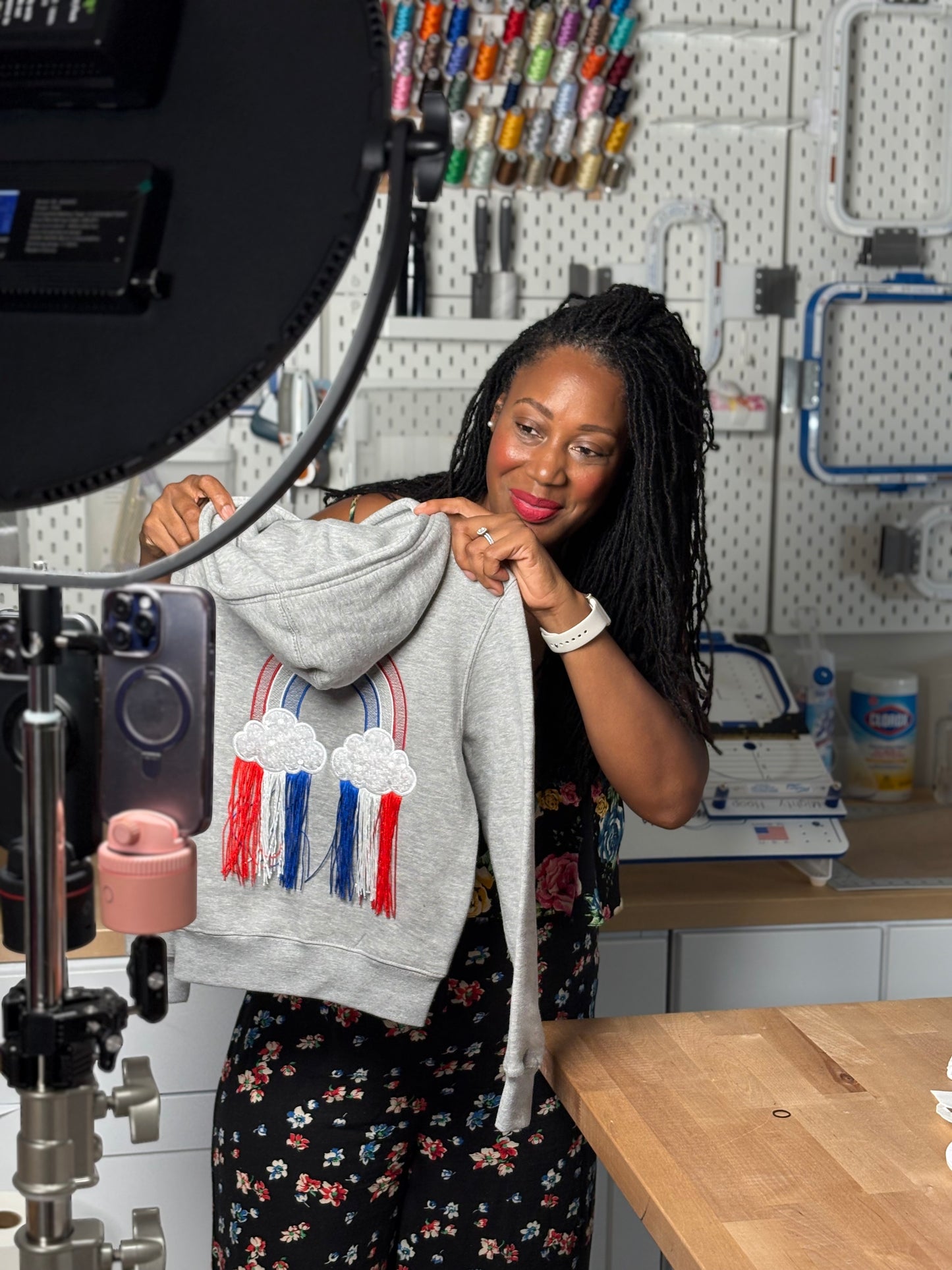 Fringe Rainbow Embroidery Design