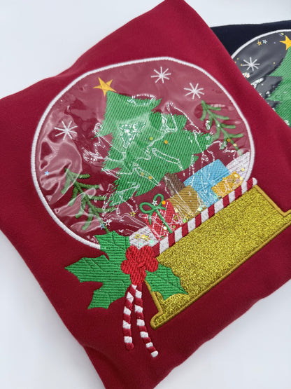 Snow Globe Appliqué Embroidery Design