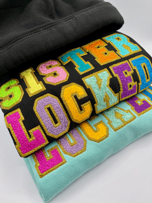 Microlocked & Sisterlocd Embroidered Hoodie Heavy Weight