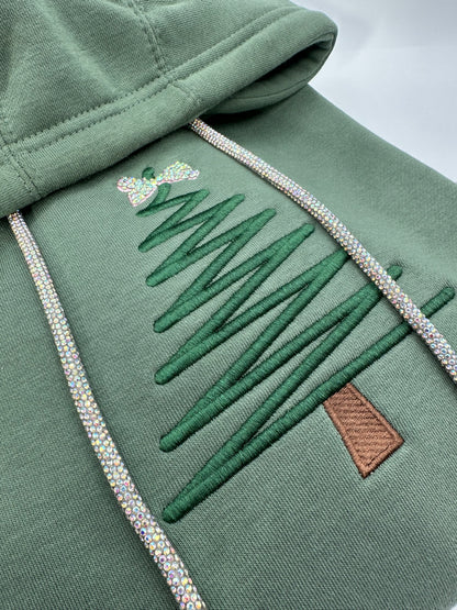 Christmas Tree Satin Stitch Embroidery Design