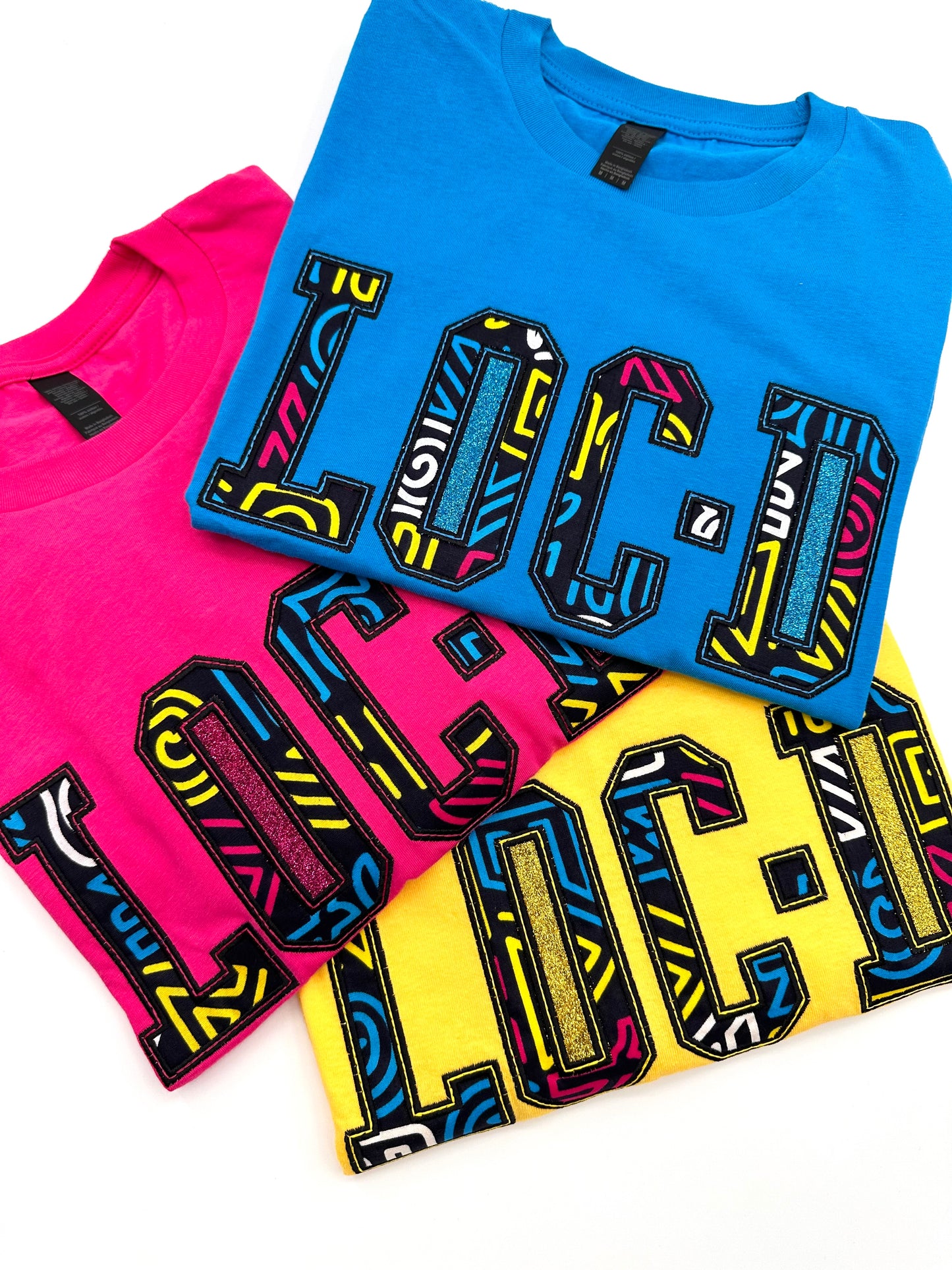 Ankara Locd Embroidered Glitter T-shirt