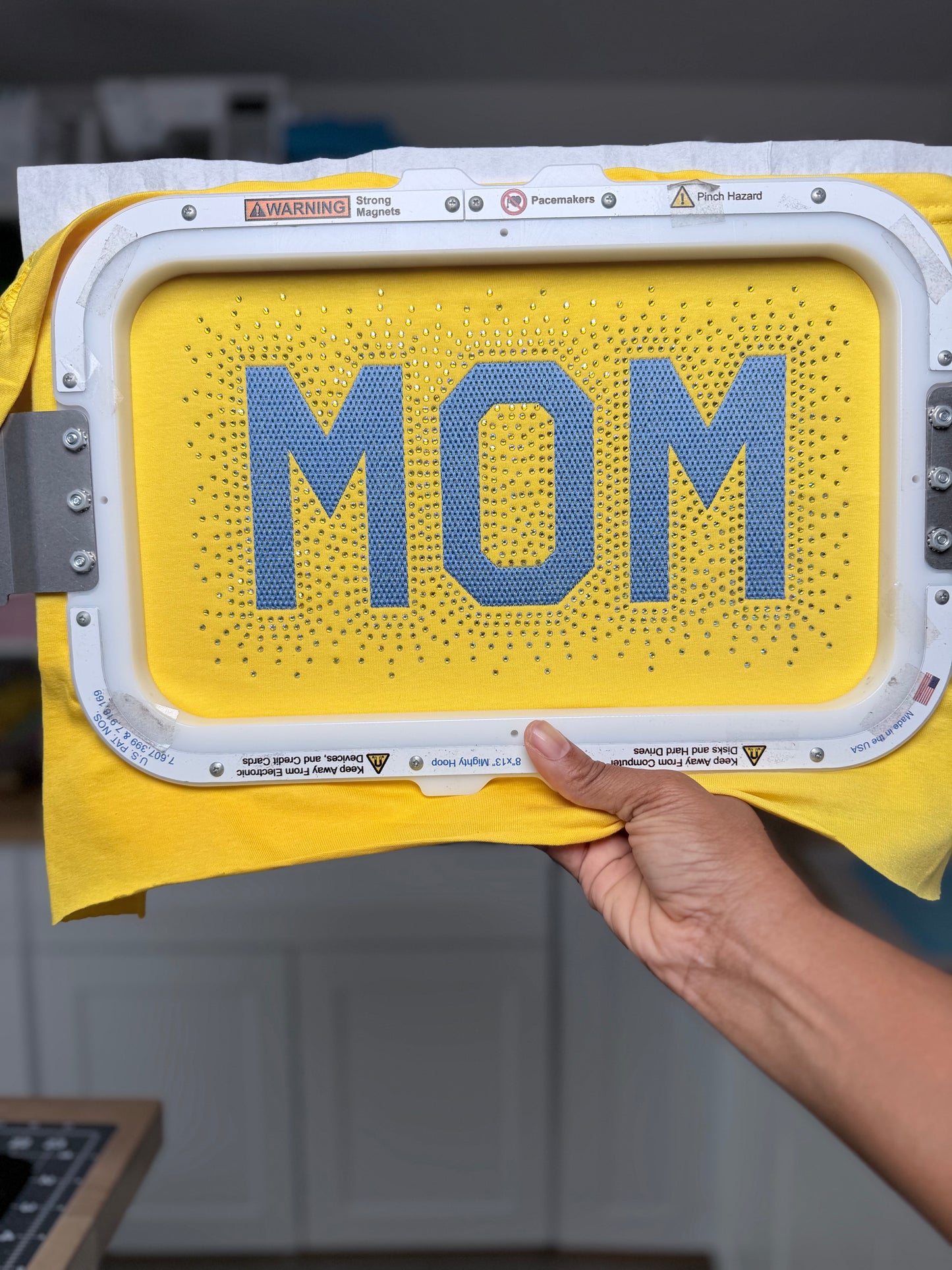 Mom Fill Stitch Embroidery Design
