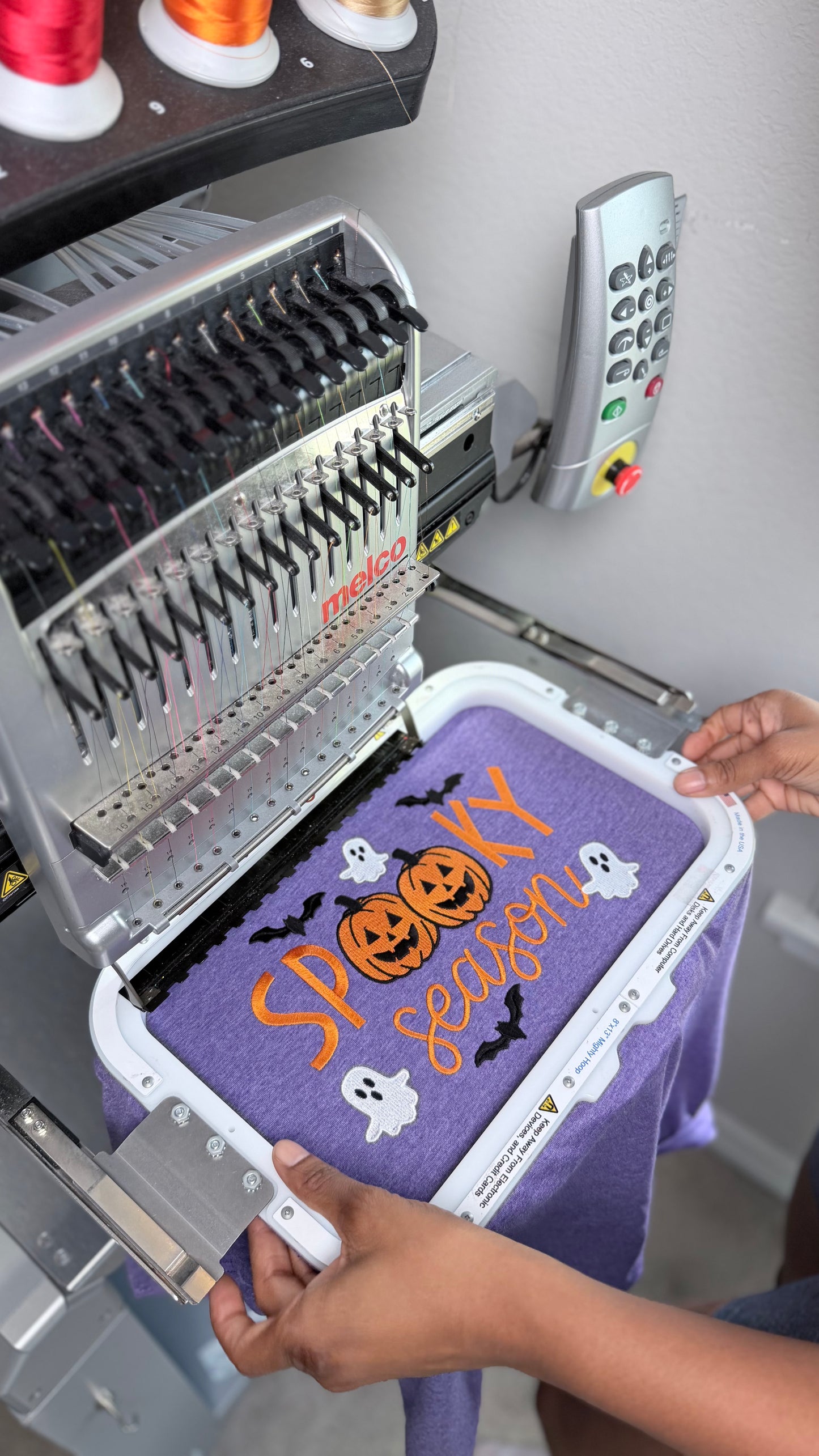 Spooky Season Fill and Satin Stitch Embroidery Design