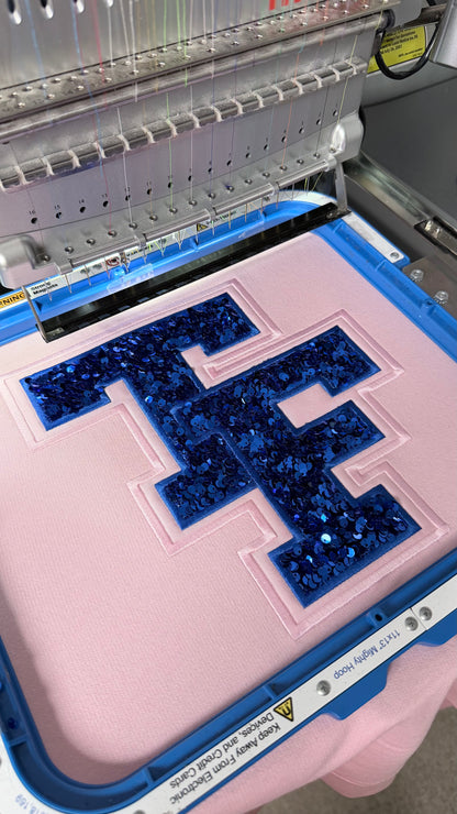 Digitizing: Double Appliqué Sequined Design (Custom)