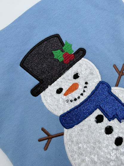 Frosty Sequin Appliqué Embroidery Design