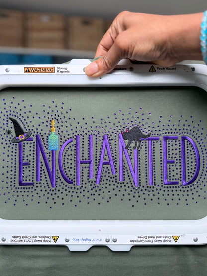 Enchanted Satin Stitch Embroidery Design