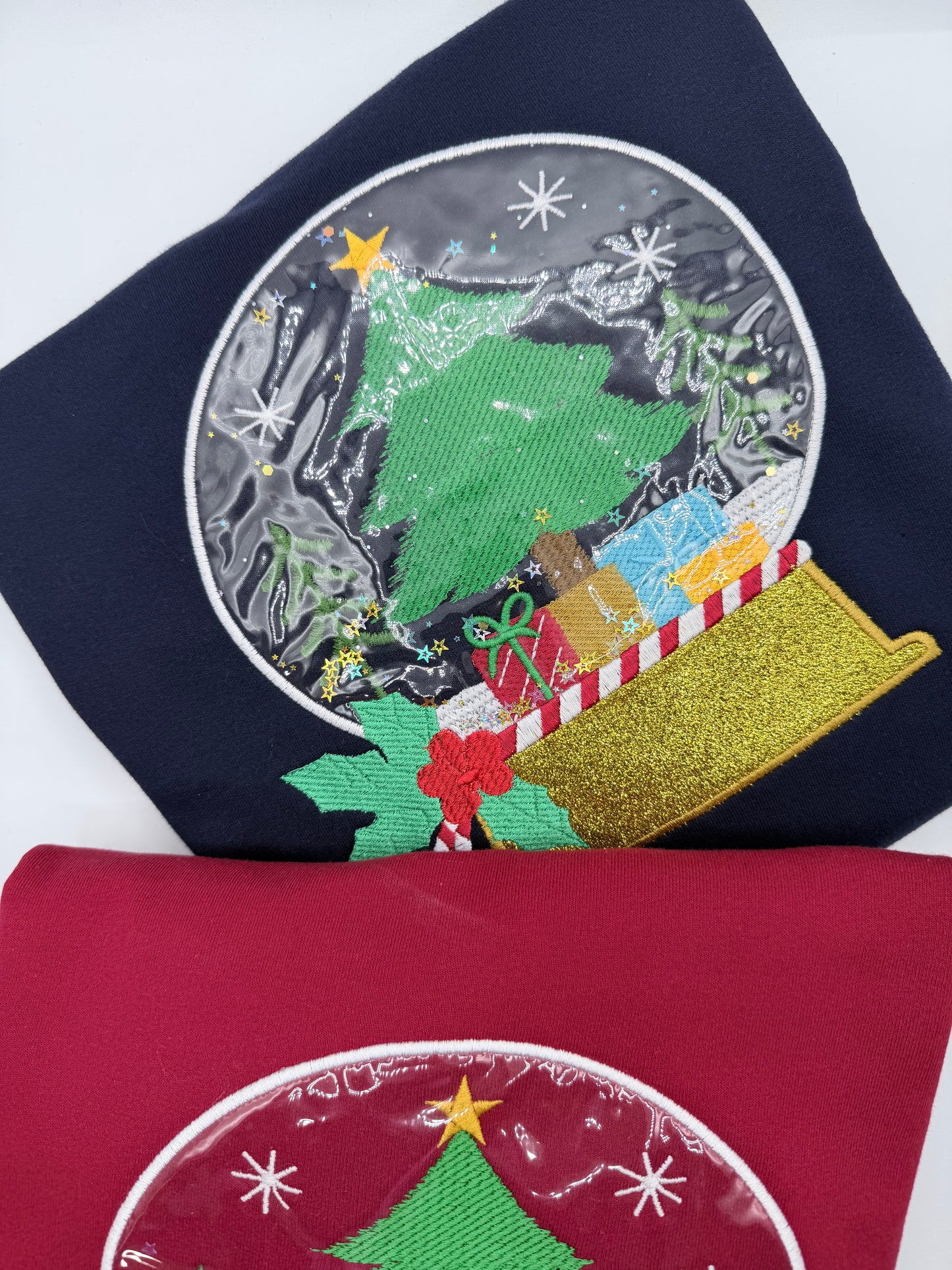 Snow Globe Appliqué Embroidery Design