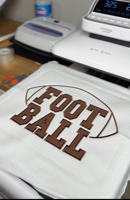 Foot Ball Applique Embroidery Design