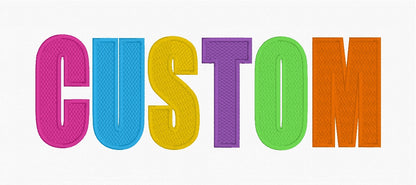 Digitizing: Custom Wording/Phrase