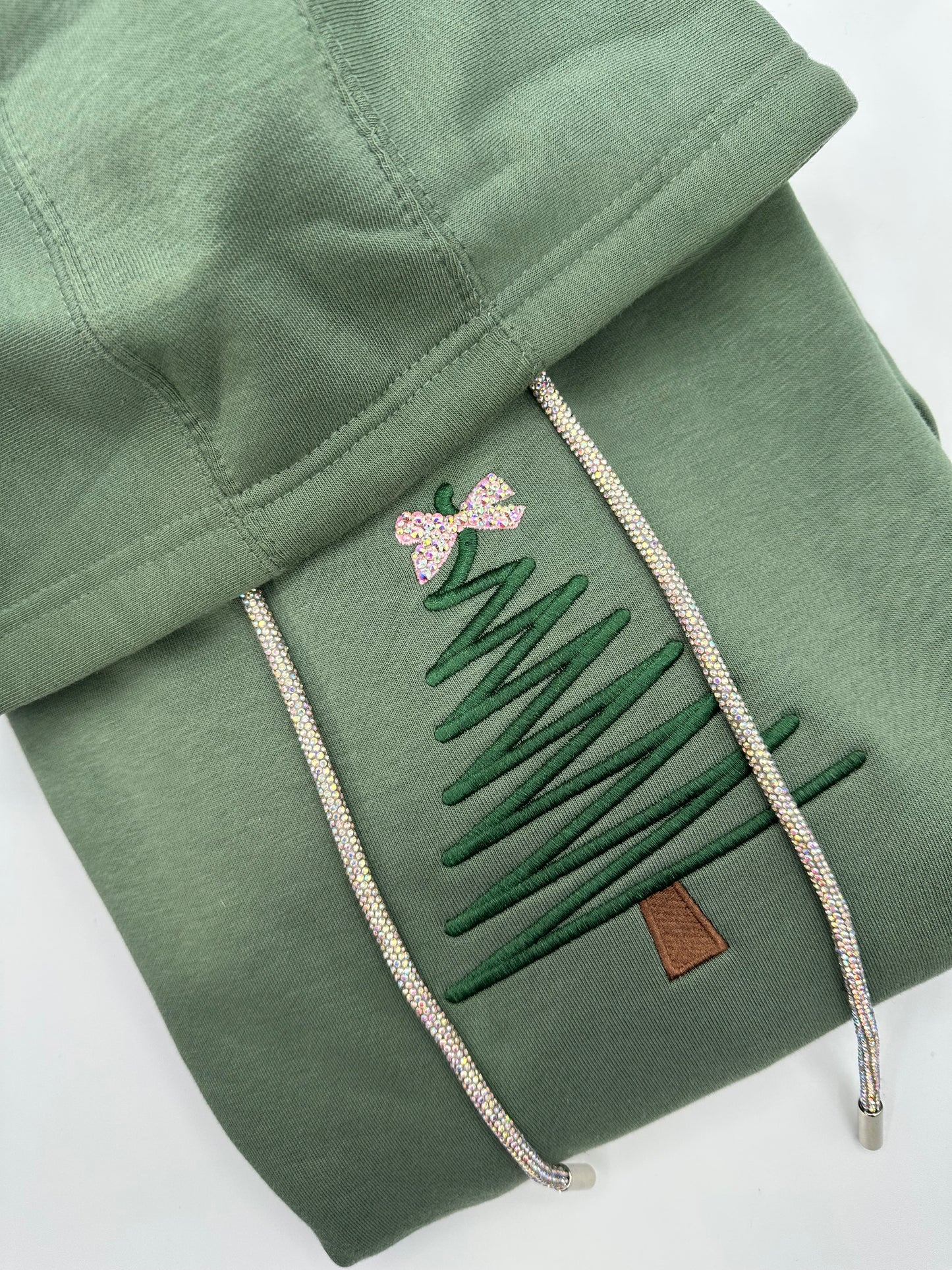 Christmas Tree Satin Stitch Embroidery Design