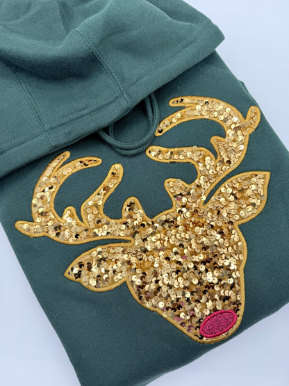 Reindeer Games Sequin Embroidery Design