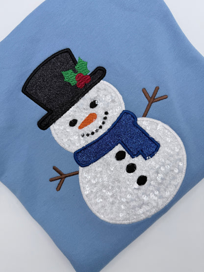 Frosty Sequin Appliqué Embroidery Design
