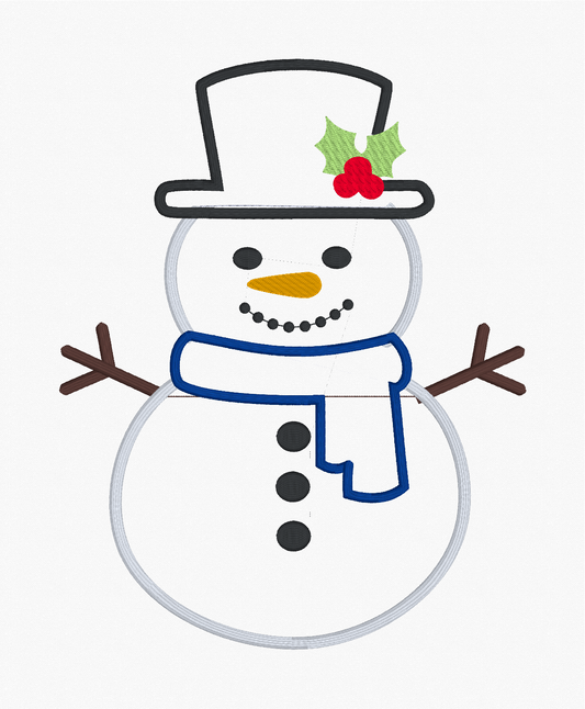 Frosty Sequin Appliqué Embroidery Design