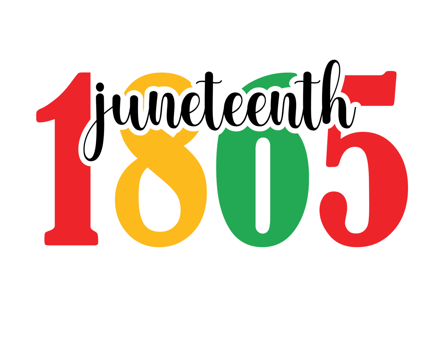 Juneteenth Embroidery Design & 10 ss Rhinestone bling Template