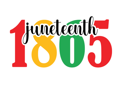 Juneteenth Embroidery Design & 10 ss Rhinestone bling Template