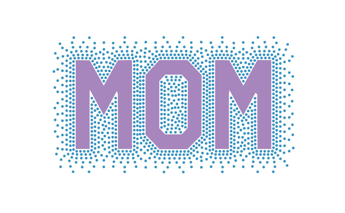 Mom Fill Stitch Embroidery Design