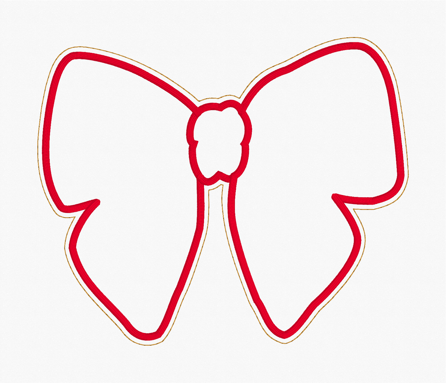 Sequin Bow Appliqué Embroidery Design