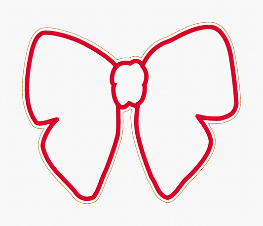 Sequin Bow Appliqué Embroidery Design