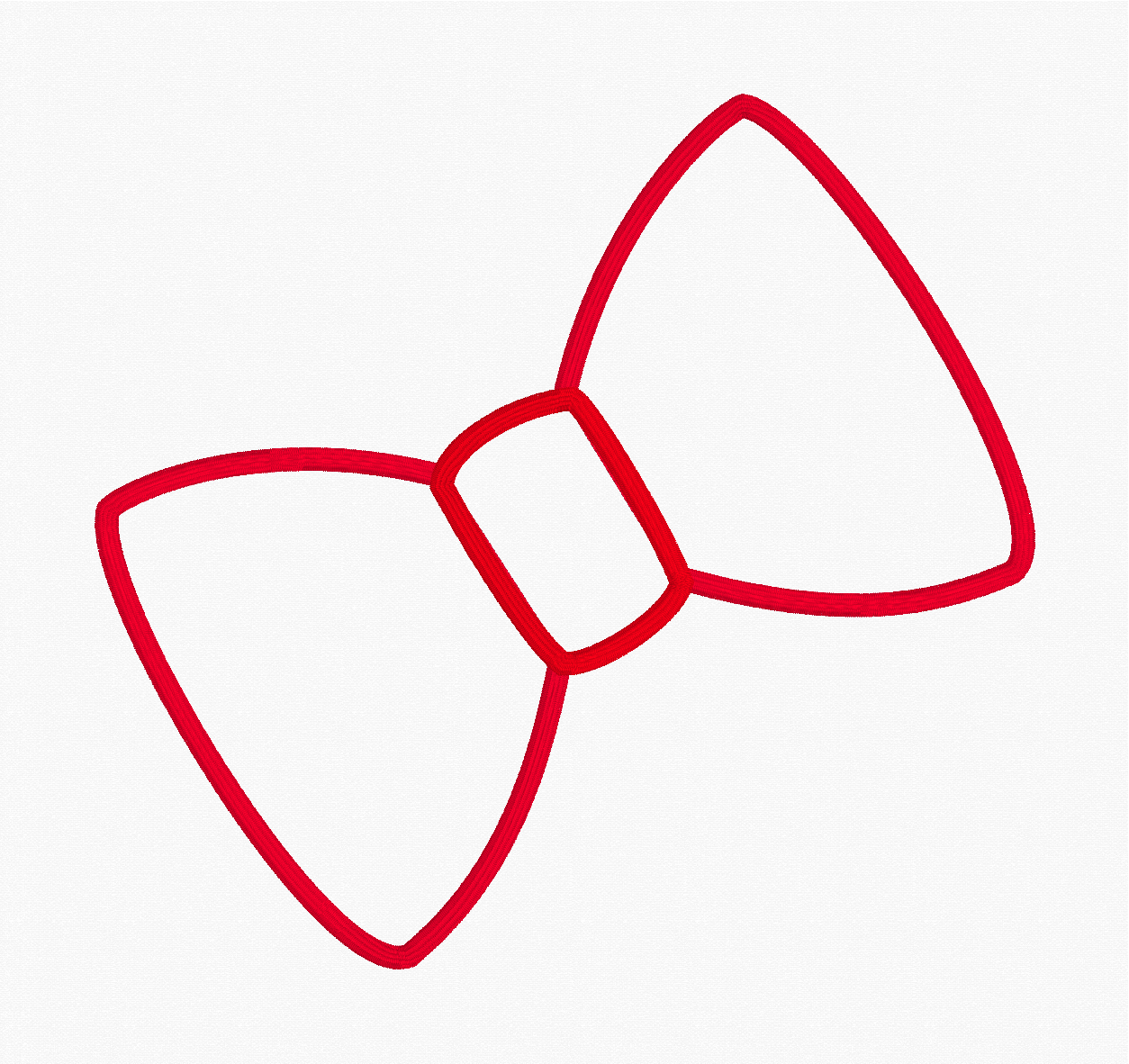 Shoulder Bow Appliqué Embroidery Design