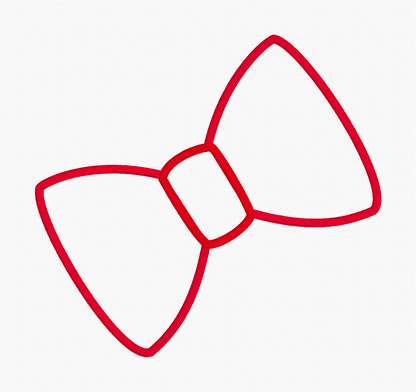 Shoulder Bow Appliqué Embroidery Design