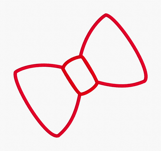 Shoulder Bow Appliqué Embroidery Design