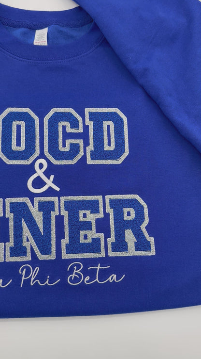Fraternity/Sorority Glitter Sweatshirt