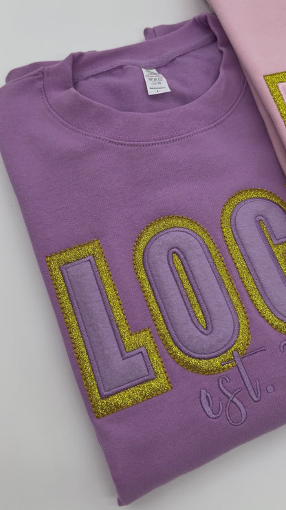 Glitter Locd EST Year Sweatshirt