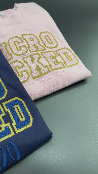 Monochromatic Microlocd & Sisterlocked Glitter Sweatshirt