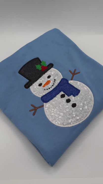 Frosty Sequin Appliqué Embroidery Design