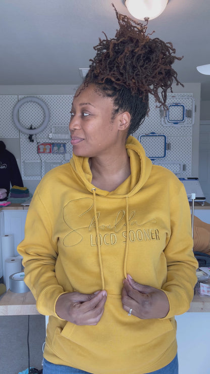 Shoulda Locd Sooner Embroidered Hoodie